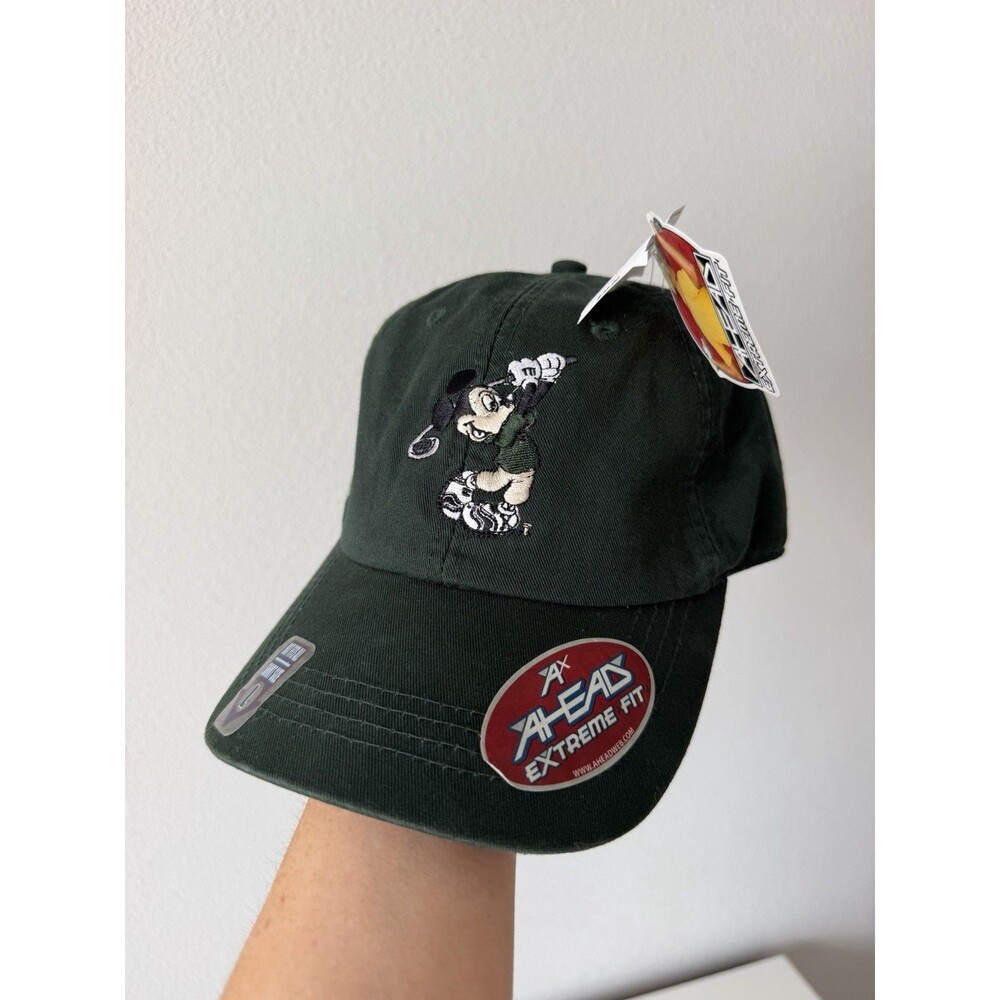 NWT VINTAGE Ahead Extreme Fit Disney Mickey Mouse Golf Baseball Hat Deadstock L